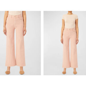DL1961 Hepburn Jeans Wide Leg High Rise Vintage Denim Bellini Pink NWT Size 18 W